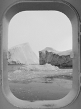 icebergs thru window